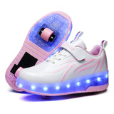 Nuevo Zapatos Heelys Luminous, Patines De Ruedas Para