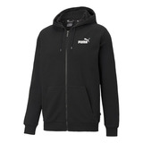 Campera Puma Ess Small Logo Fz Hoodie Tr Negro Rustico