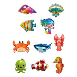 Pack Globos Animales Marinos X 10