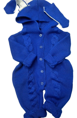 Macacão Bebê Touca Frio Tricô Tricot Bebê Baby Infantil