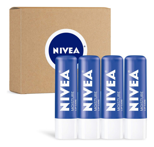 Nivea Lip Care Bálsamo Para Labios 4 Piezas 