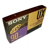 Cartel Publicidad Cassette Sony Tape Ux 90 (1990)