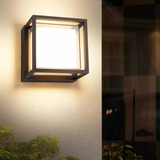 Foco Luz Cálido Aplique Para Pared Led Exterior Lámpara 6w