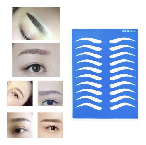 Pack 10 Pieles Sintética Para Cejas Practica De Microblading