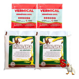 Kit Imunoaves Homeopático E Vermífugo Galinha Pintinho Aves