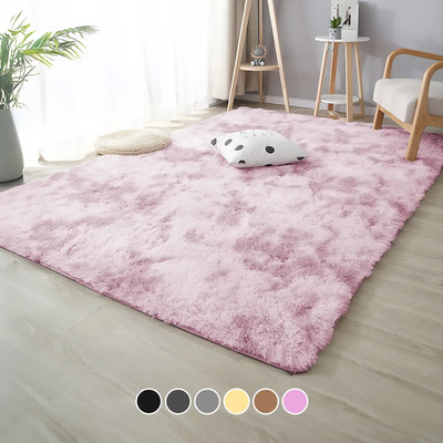 Alfombra De Sala Suave Decorativa Tapete Cuarto Afelpada 160x200 Cm Poliéster Antideslizante Blick Color Rosa | Envío gratis