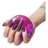 Diamante Cristal Foto Unhas Gel Decoração Joia Grande Lilás