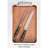 Tabla Set Pincho, Cuchillo Para Asado