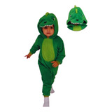 Macacão Pijama Kigurumi De Plush Dinossauro Safari Infantil