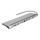 Adaptador 12 En 1 Usb C Hub Docking Station 4k Hdmi,pd, Vga