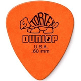 Jim Dunlop 418p 0.60 Tortex Standard Pack 12 Puas Color Naranja Tamaño 0,60