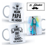 10 Plantillas Día Del Padre Editables Frases Para Tazas #17