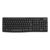 Teclado Inalámbrico Logitech K270 Qwerty Español Color Negro