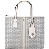 Bolsa Gemini Link Canvas Tote Tory Burch 53304 068 Ivory