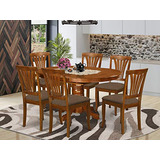 East West Furniture Juego De Mesa De Comedor De Madera Avon7