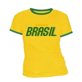 Camiseta Baby Look Nova Brasil Camisa Femi