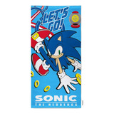 Toallon Grande Infantil Algodon Disney Piñata Color Sonic