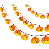 Guirnalda Luces Led Halloween, Bolas Calavera Calabaza 300cm