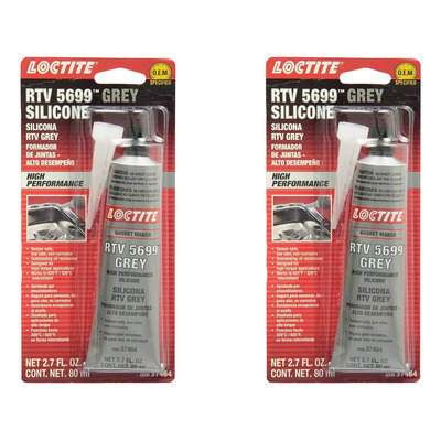2 X Silicón Automotriz Rtv  5699 Alta Temperatura Gris 80 Gr | Envío gratis
