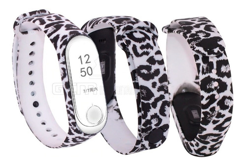 Pulseira Para Mi Band 3 E 4 Silicone Fit Camuflada