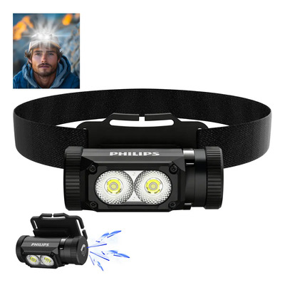 Philips Linterna Táctica Led Lámpara Cabeza 10w 1500lm Led Ultrabrillante, Batería De Alta Capacidad Sfl3255 | Envío gratis