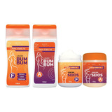  Kit 4 Creme Para Firmar Aumentar Crescer Seios Peitos Bumbum