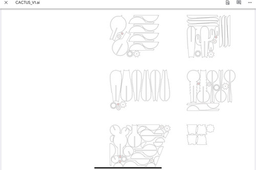 Vectores 3d Cactus Mdf 3mm 5 Diseños Corte Laser