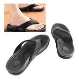 Sandalias Negro Hombre Y Mujer Chanclas Playa Baño Negro