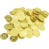 100 Monedas De Oro, Monedas De Juego De Plástico, Monedas Go