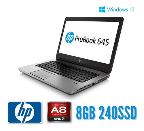 Notebook Hp Probook 645 G1 A8-5550m 8gb 240ssd- Bateria Nova