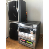 Equipo Musica Aiwa 2 Parlantes/cassette/cd