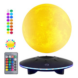 Exekoml Lámpara De Luna Flotante Magnética, 16 Colores Luz D