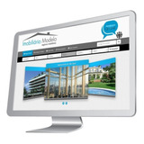 Site Para Imobiliárias E Corretores Com Chat Responsivo Azul