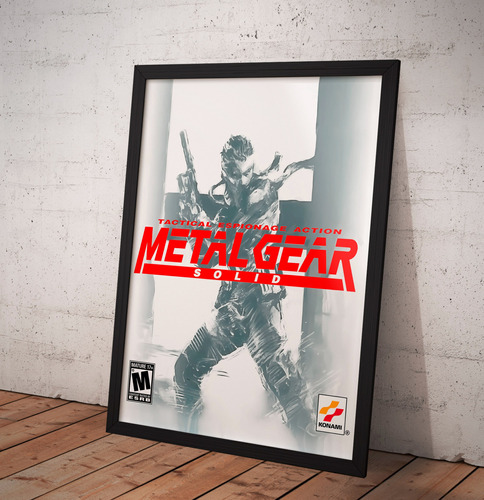 Cuadros Metal Gear Solid 34x46cm Marco Negro Imprimetuposter