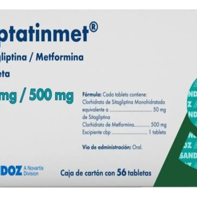 Siptatinmet Tableta 50 Mg\u002F500 Mg, 56 Tabletas | Envío gratis