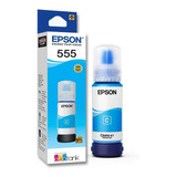 Tinta Original Epson L8190 T555 T555220 Ciano ( Azul ) 