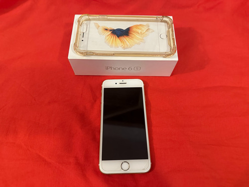 iPhone 6s 32gb Dorado Con Caja Y Funda