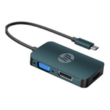 Adaptador Hp Tipo- C A Hdmi, Vga Y Display Port Dhc- Ct200