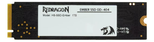 Ssd M.2 1tb Nvme Pcle 3.0 Ember 2100mbs/1800mbs Redragon Cor Preto