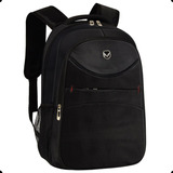 Mochila Notebook Masculina Preta Alça Reforçada Reforçada