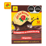 Mazapan Gigante Cubierto De Chocolate De La Rosa Caja 12 Pz
