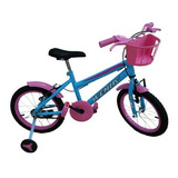 Bicicleta Infantil Aro 16 Menina Wendy + Adesivo Personagens