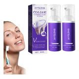 2×kit De Espuma Limpiadora Dental Con Corrección De Color A