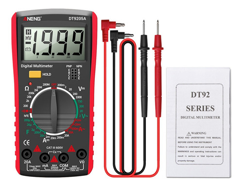 B7 Aneng Dt9205a Digital Multimeter Ac/ Transistor Tester El