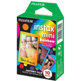 Filme P/ Fujifilm Instax Mini Rainbow Com 10 Fotos Colorido