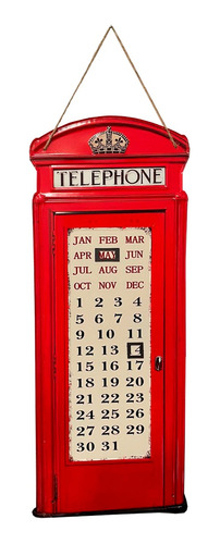 Calendario Infinito De Pared Cabina Telefono Britanico