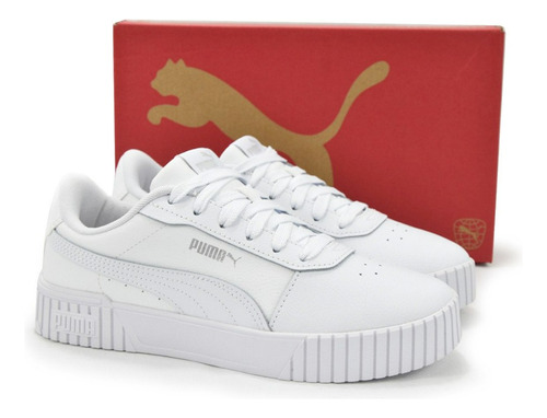 Puma Tenis De Dama Carina 2.0 Blanco 100% Original