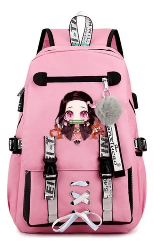 Mochila Escolar Nezuko Demon Slayer Anime Cosplay