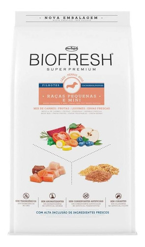 Alimento Biofresh Para Perro Cachorro De Raza Pequeña En Bolsa De 3kg