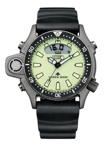 Relogio Citizen Aqualand Jp2007-17w Full Lume Original